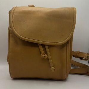 Vintage Coach Drawstring Bucket Bag in Color Chamois